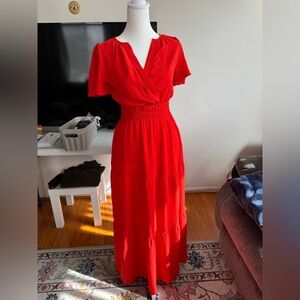 Elegant Red Women's Dress